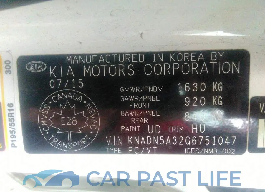 KNADN5A32G6751047# 9