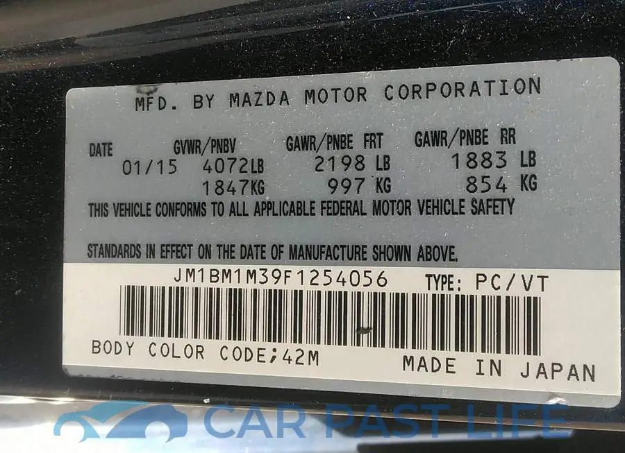 JM1BM1M39F1254056# 9