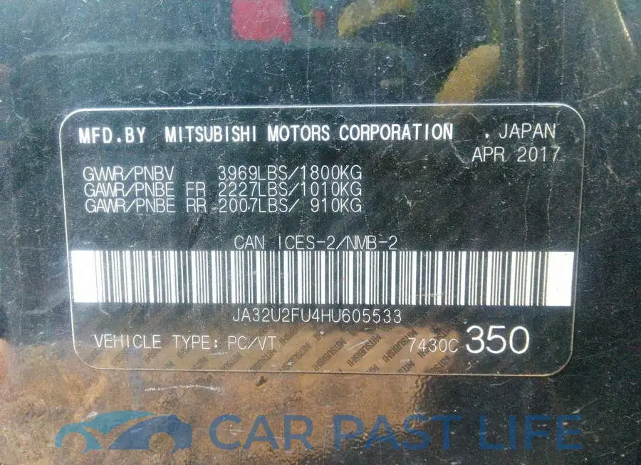 JA32U2FU4HU605533# 9
