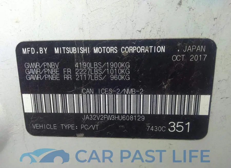 JA32V2FW3HU608129# 9