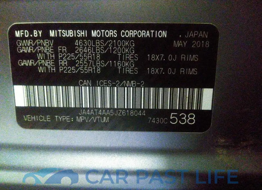 JA4AT4AA5JZ618044# 9