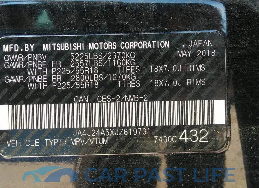 JA4J24A5XJZ619731# 9