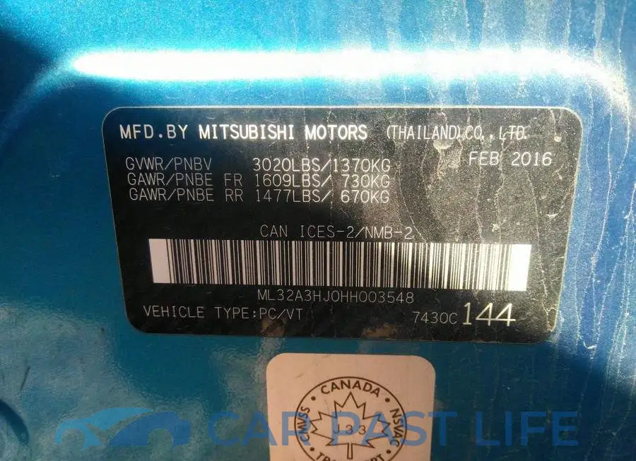 ML32A3HJ0HH003548# 9