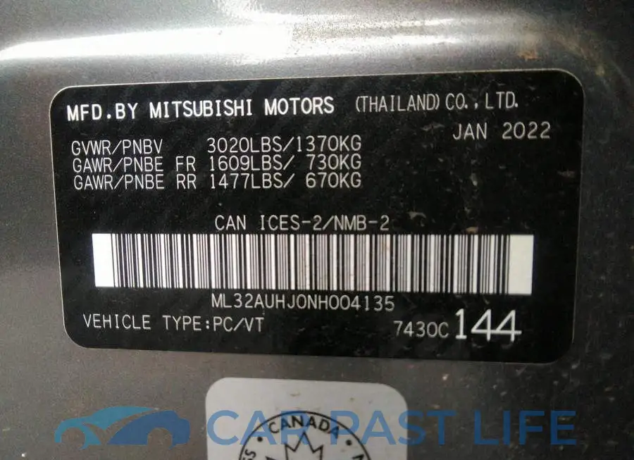 ML32AUHJ0NH004135# 9