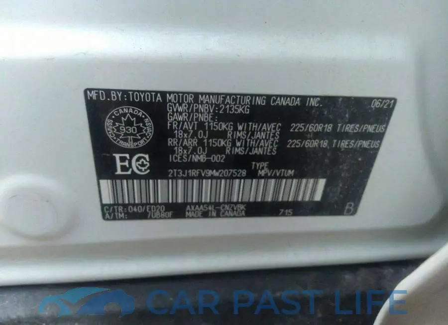 2T3J1RFV9MW207528# 9