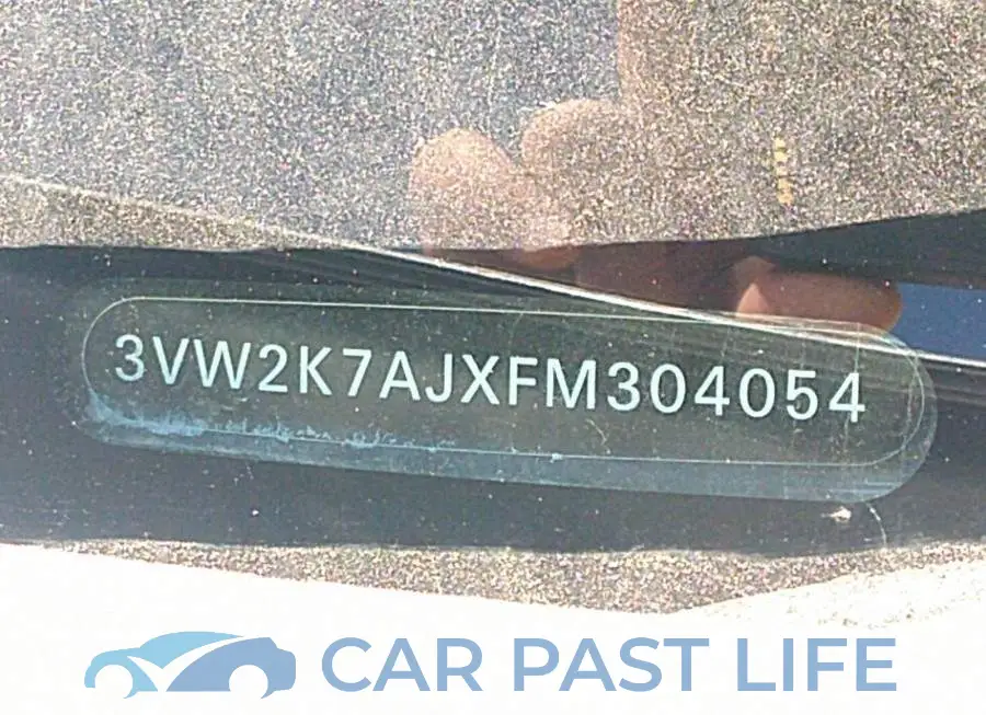3VW2K7AJXFM304054# 9