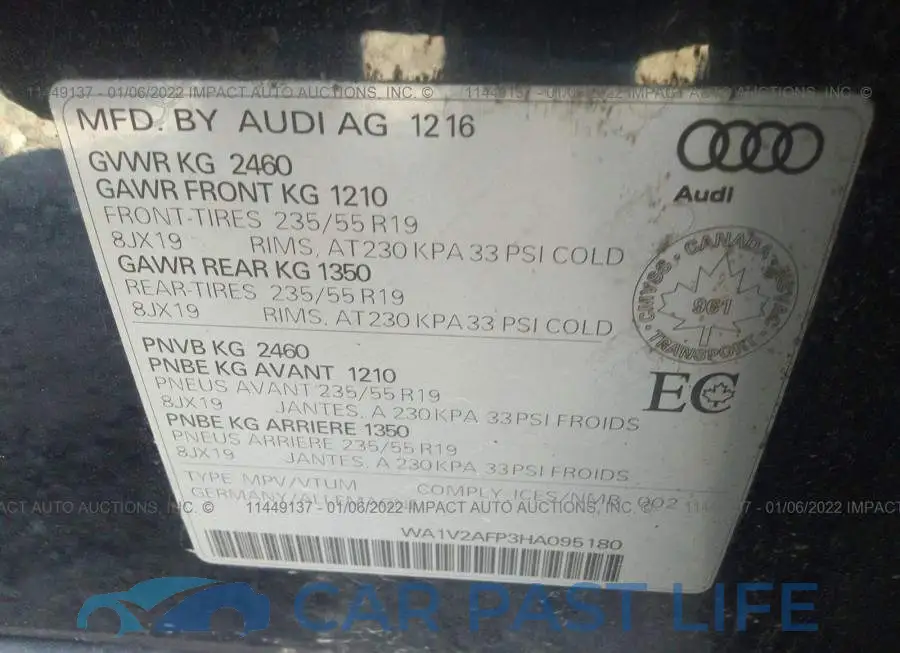 WA1V2AFP3HA095180# 9