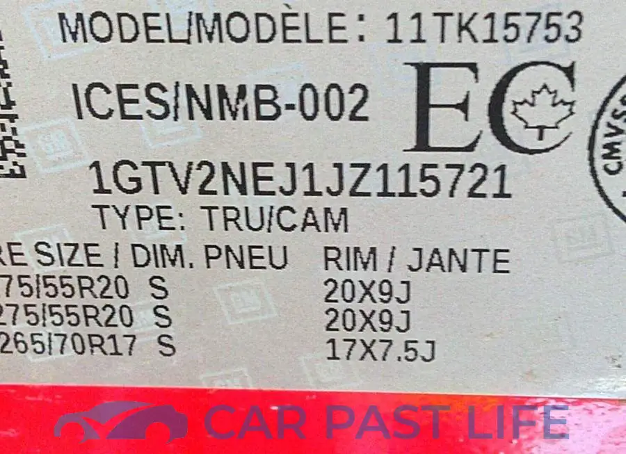 1GTV2NEJ1JZ115721# 9