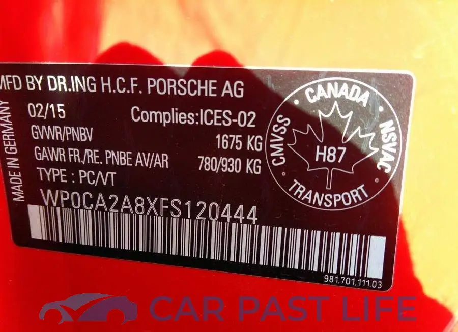 WP0CA2A8XFS120444# 9