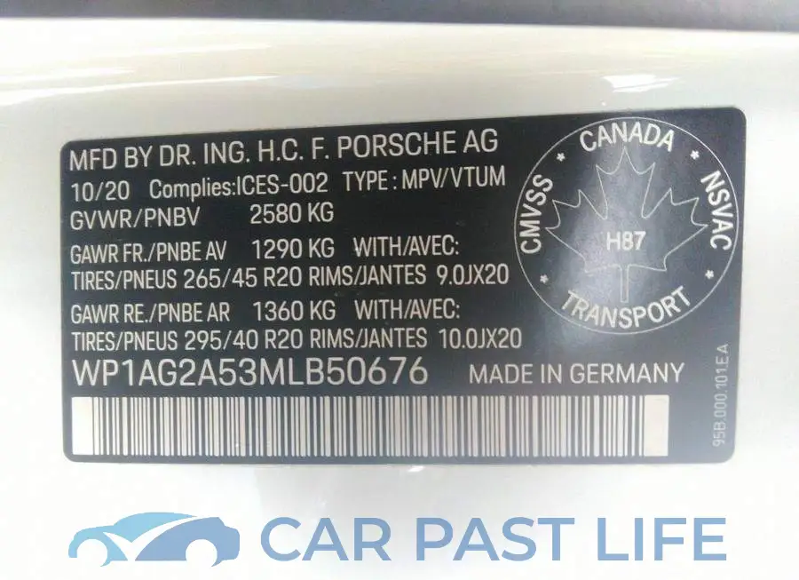 WP1AG2A53MLB50676# 9