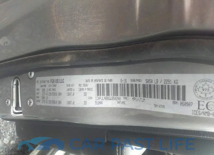 1C4PJLAB8GW350240# 9