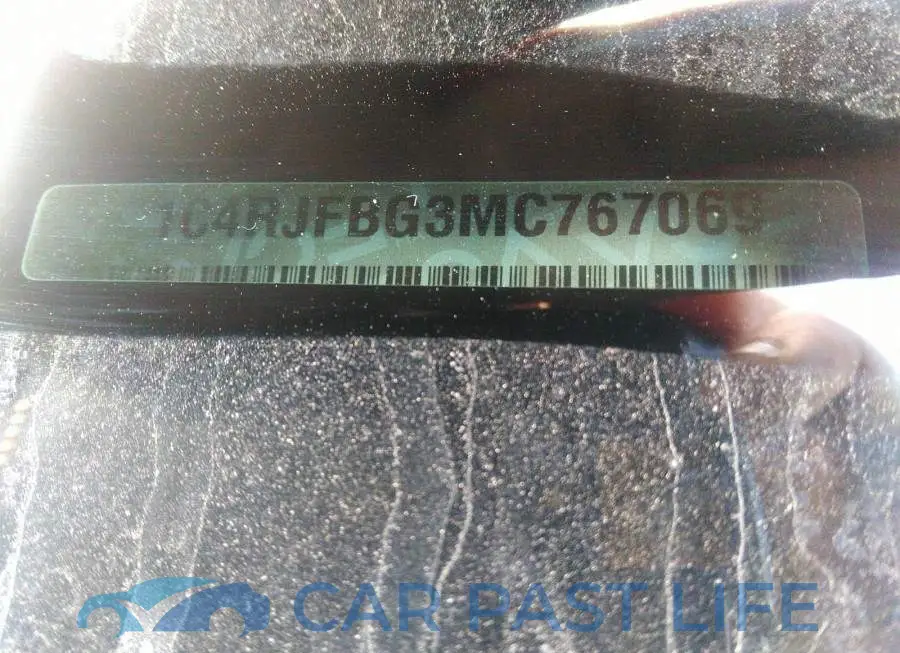 1C4RJFBG3MC767069# 9