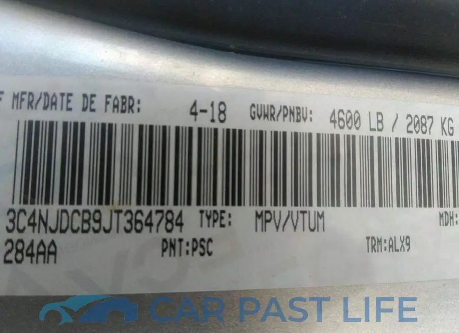 3C4NJDCB9JT364784# 9