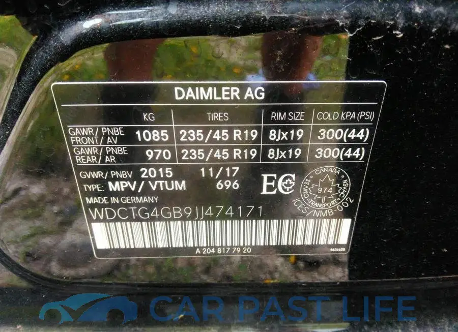 WDCTG4GB9JJ474171# 9