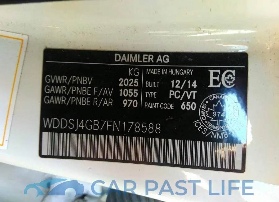WDDSJ4GB7FN178588# 9