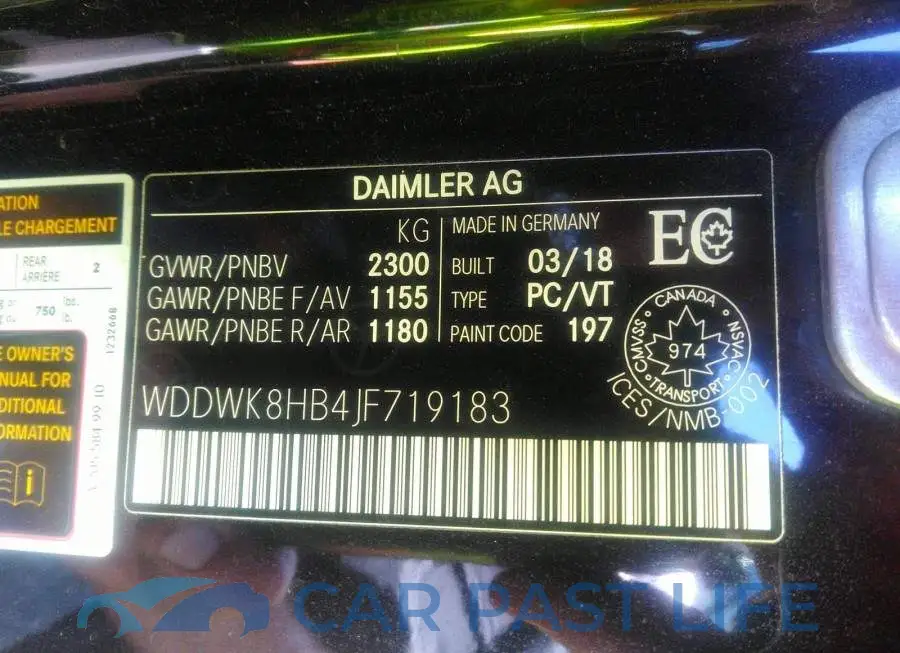 WDDWK8HB4JF719183# 9