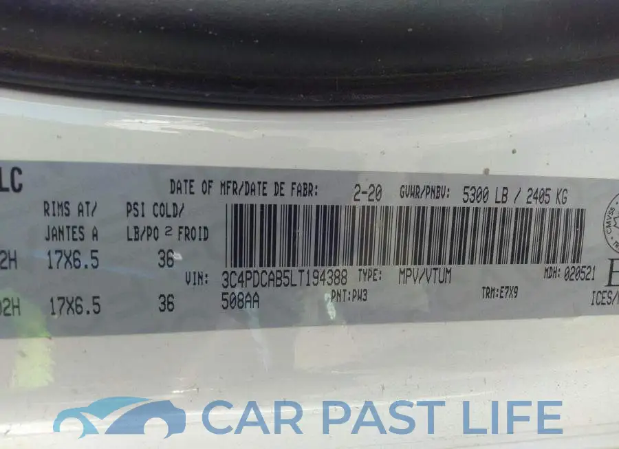 3C4PDCAB5LT194388# 9