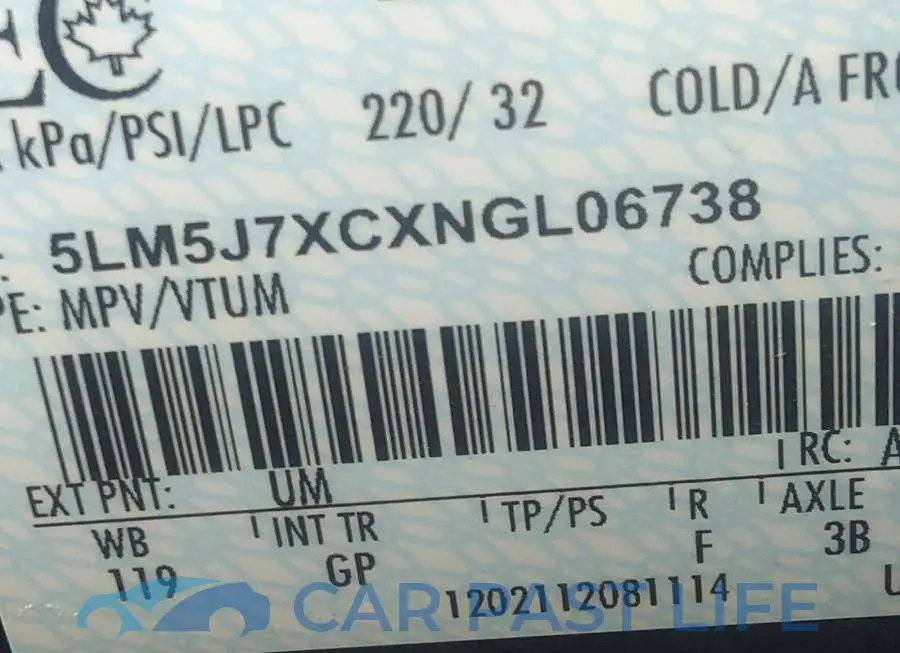 5LM5J7XCXNGL06738# 9