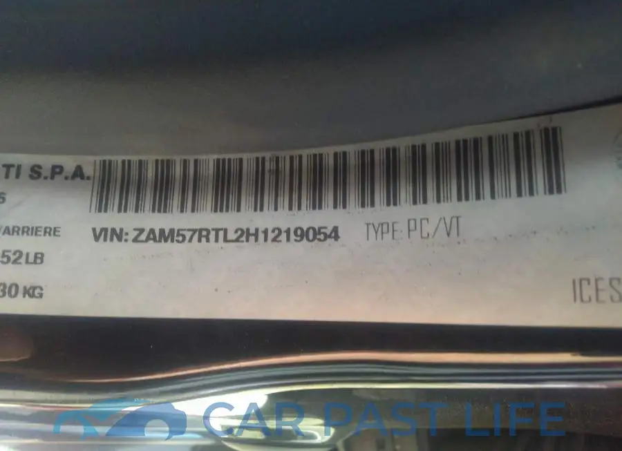 ZAM57RTL2H1219054# 9