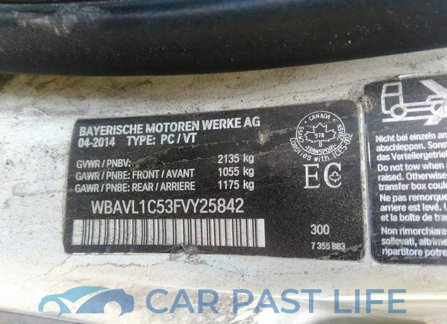 WBAVL1C53FVY25842# 9