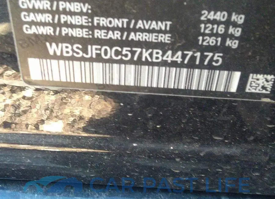 WBSJF0C57KB447175# 9