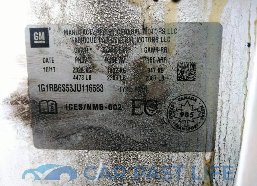 1G1RB6S53JU116583# 9