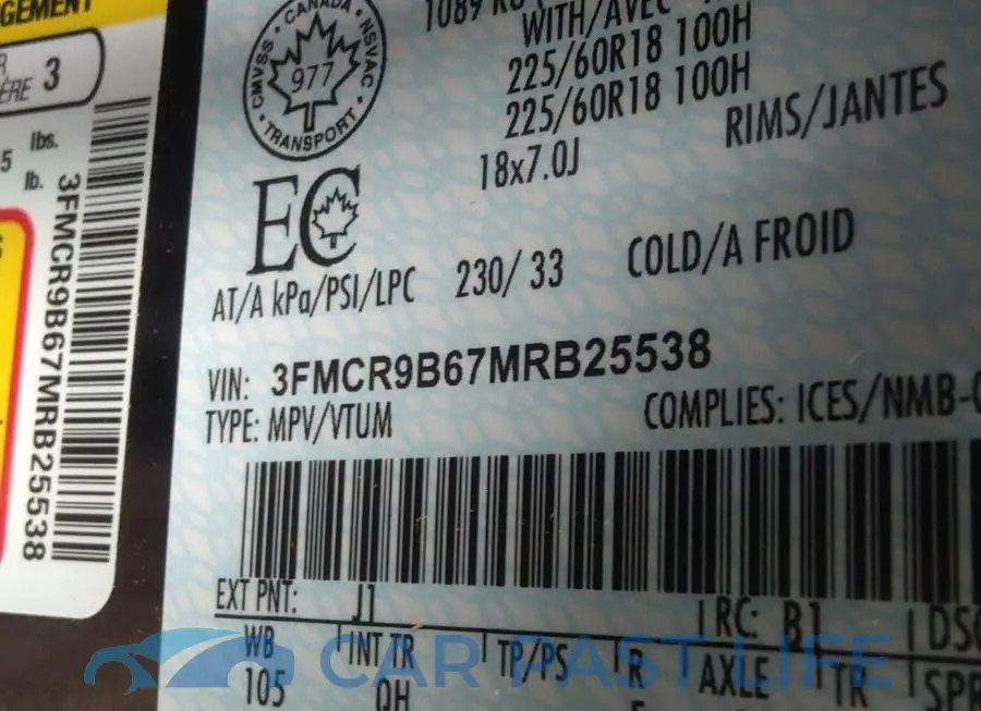 3FMCR9B67MRB25538# 9