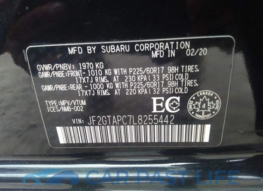 JF2GTAPC7L8255442# 9
