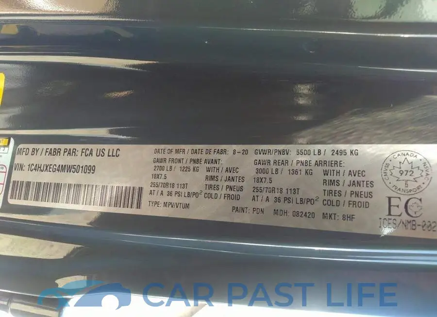 1C4HJXEG4MW501099# 9