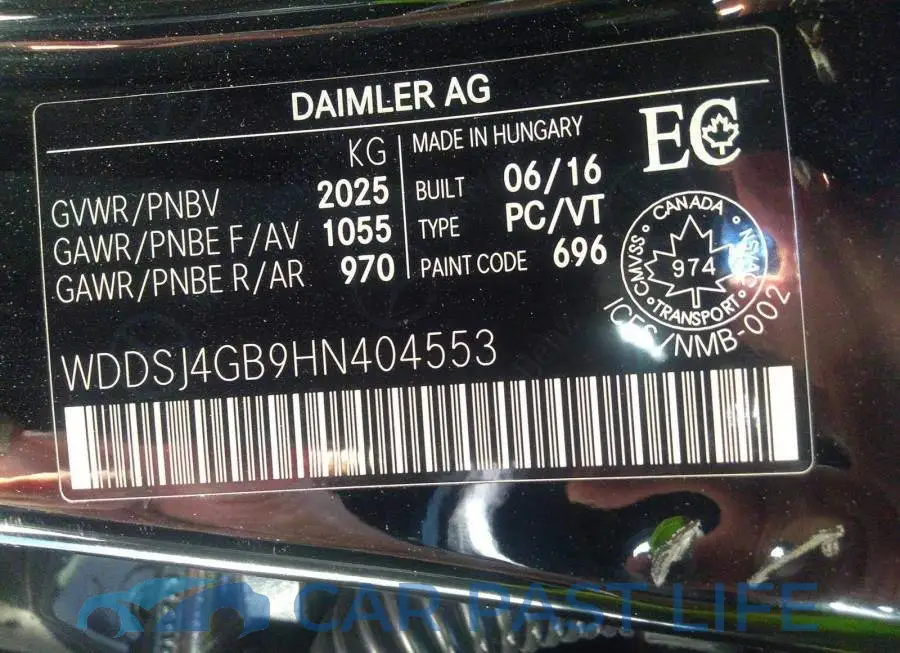 WDDSJ4GB9HN404553# 9
