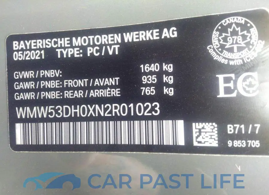 WMW53DH0XN2R01023# 9