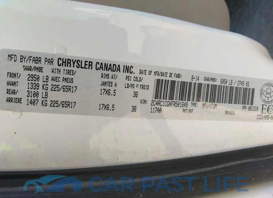 2C4RC1CGXFR501649# 9