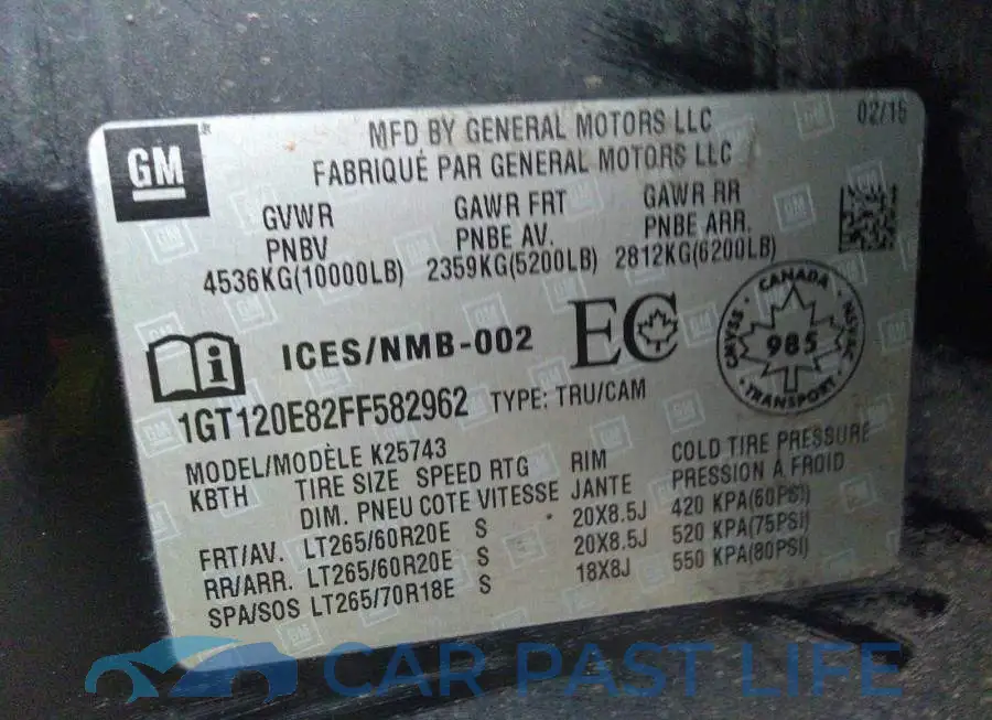 1GT120E82FF582962# 9