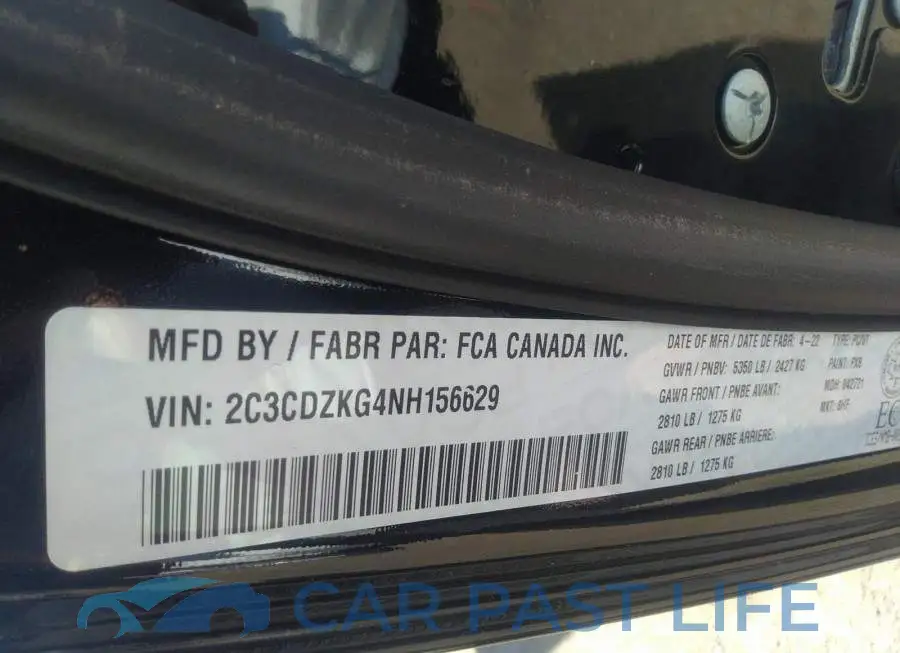 2C3CDZKG4NH156629# 9