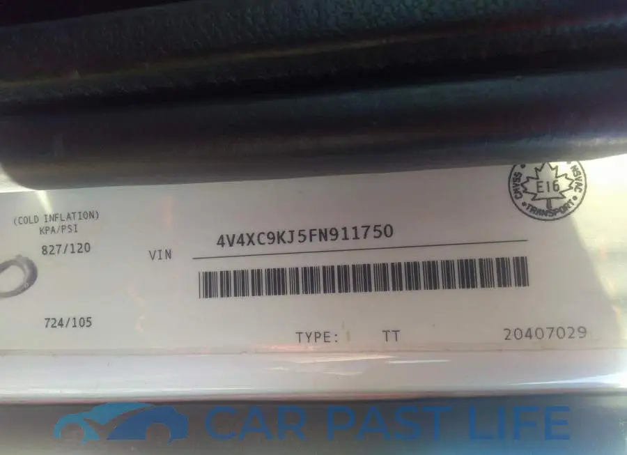 4V4XC9KJ5FN911750# 9