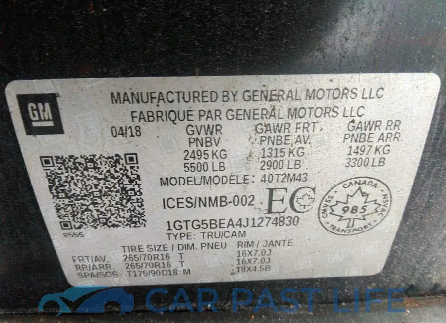 1GTG5BEA4J1274830# 9