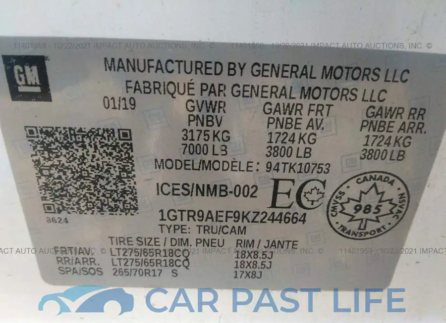 1GTR9AEF9KZ244664# 9