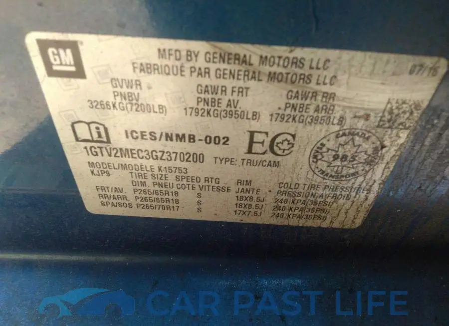 1GTV2MEC3GZ370200# 9
