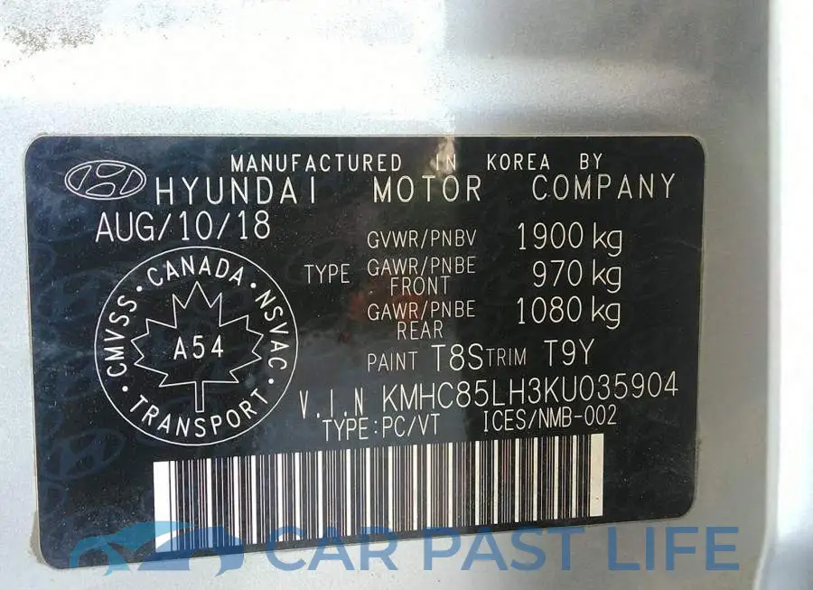 KMHC85LH3KU035904# 9