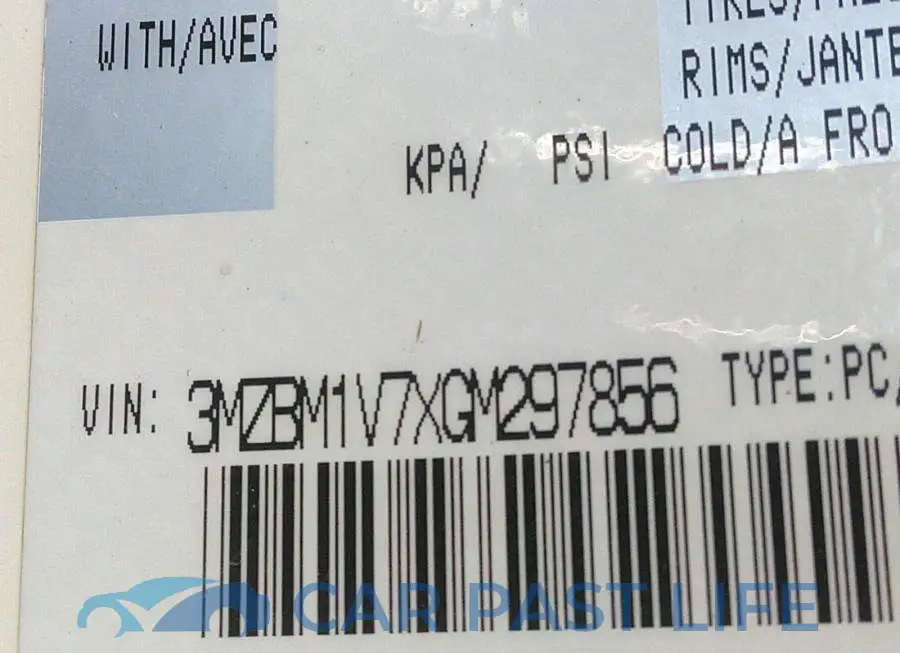 3MZBM1V7XGM297856# 9