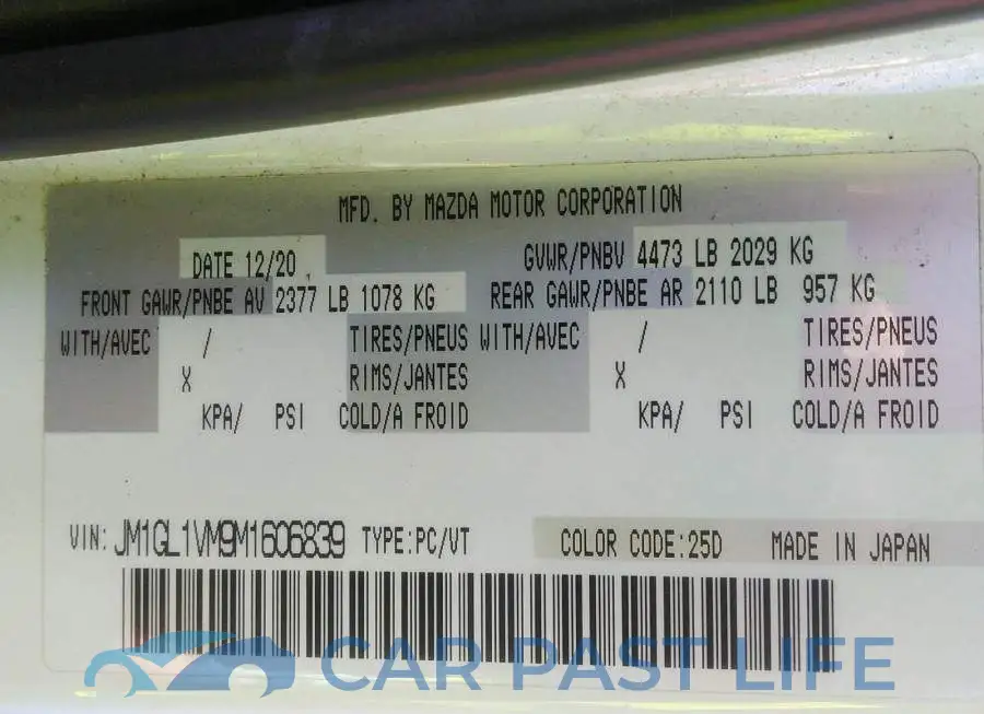 JM1GL1VM9M1606839# 9