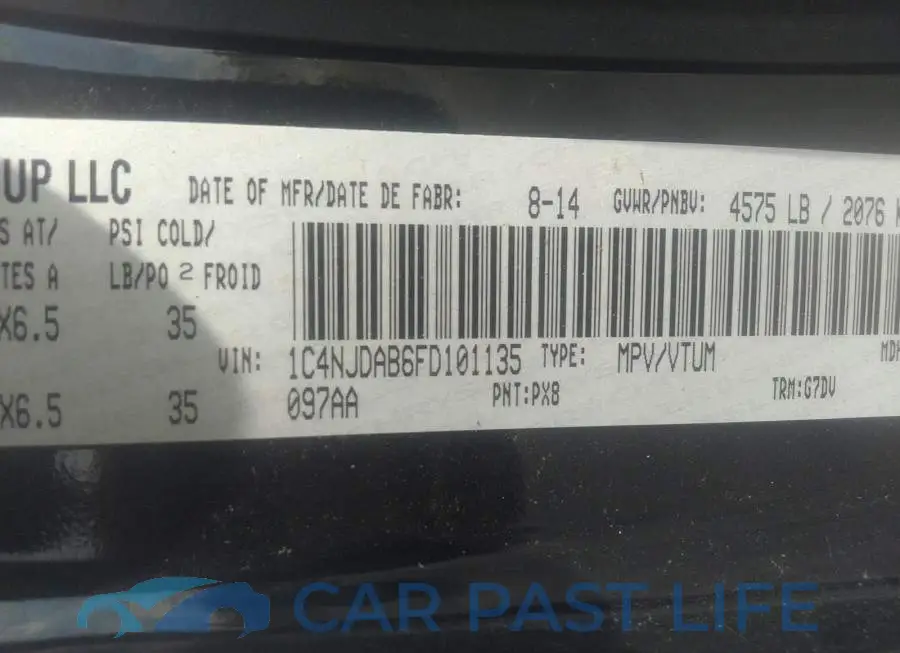 1C4NJDAB6FD101135# 9