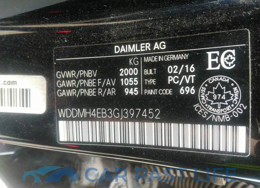 WDDMH4EB3GJ397452# 9