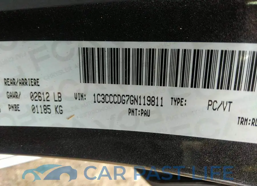 1C3CCCDG7GN119811# 9