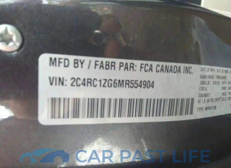 2C4RC1ZG6MR554904# 9