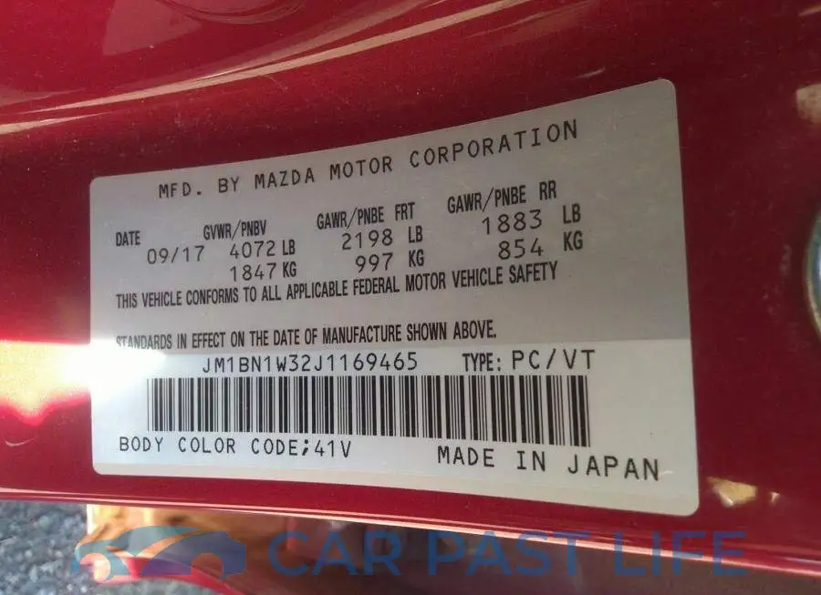 JM1BN1W32J1169465# 9