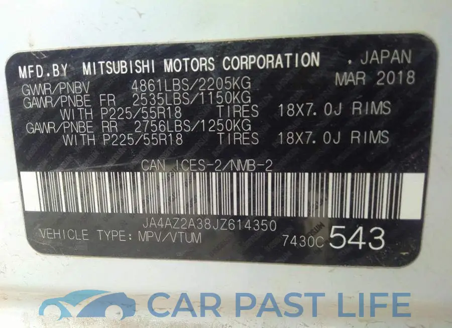 JA4AZ2A38JZ614350# 9