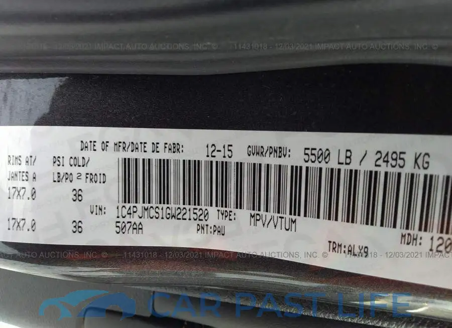 1C4PJMCS1GW221520# 9