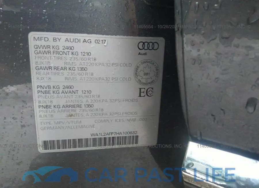 WA1L2AFP7HA100632# 9