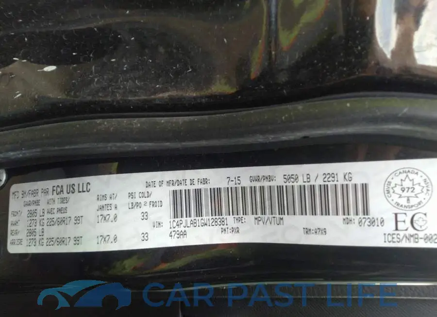 1C4PJLAB1GW128381# 9